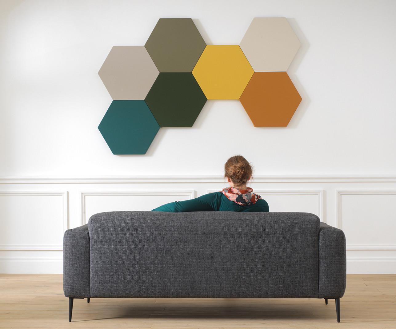 PANNEAUX ACOUSTIQUES HOUSSÉS DE TISSU TRANSONORE